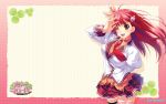  kohinata_yuuka koi_mekuri_clover orange_eyes red_hair redhead skirt 