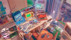  absurdres akira_(manga) camera can cd cd_case controller drink_can dungeons_&amp;_dragons edogawa_conan famicom floppy_disk game_boy game_boy_(original) game_boy_color game_cartridge game_console game_controller gamecube guardians_of_the_galaxy handheld_game_console highres kaneda_shoutarou's_bike kirby kirby_(series) marvel meitantei_conan monitor omorphia original sd_card sega sega_mega_drive soda_can sonic_(series) sonic_the_hedgehog sony traffic_cone utility_pole videocassette 