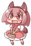  &gt;:) &gt;:d animal_ears blush bracelet chibi jewelry lowres maitora open_mouth original picnic_basket red_eyes red_hair redhead short_hair smile tail transparent_background 