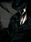  1boy cravat dc_comics expressionless fedora hat looking_down mask rorschach s_tanly solo title_drop trench_coat watchmen 