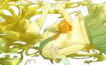  artist_request blonde_hair copyright_request female girl hands long_hair school_uniform underwater yellow 