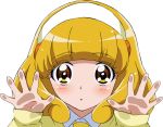  1girl blonde_hair fourth_wall headband kise_yayoi looking_at_viewer necktie pretty_cure smile_precure! solo transparent vector yellow_eyes 