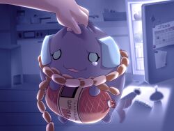  0_0 1boy 2000s_(style) :3 afterimage animal animal_ears cooking_pot creature dog_ears dog_tail food game_cg ham holding holding_animal holding_food indoors kenki_fujioka kitchen majo_no_ochakai motion_lines night non-web_source official_art open_door open_mouth pov pov_hands pulling raised_inner_eyebrows refrigerator stove tail tearing_up 