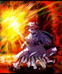  letterboxed long_hair mizuga patchouli_knowledge purple_hair solo touhou 