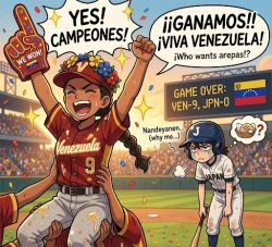  2026_world_baseball_classic ai-generated baseball baseball_cap baseball_jersey hat japan jersey non-web_source original venezuela 