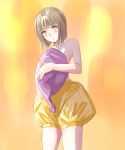  bad_id blush hagiwara_yukiho highres ice2002 idolmaster short_hair solo topless 