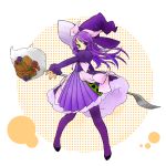  duel_monster fork hat heterochromia madolce_majoleine madolche madolche_majoleine pantyhose purple_hair witch_hat yu-gi-oh! yuu-gi-ou 