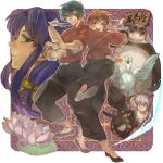  alternate_form bandanna black_hair blue_eyes braid brown_eyes cat ccc2 chinese_clothes dual_persona duck face fighting_stance flower genderswap glasses hair_ornaments hibiki_ryouga mousse p-chan panda pig profile purple_eyes purple_hair ranma-chan ranma_1/2 red_hair saotome_genma saotome_ranma shampoo shampoo_(ranma_1/2) sign single_braid tendo_akane tendou_akane 