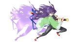  7th_dragon bodysuit highres purple_hair samurai_(7th_dragon) sword weapon 