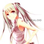  abcd2345 bad_id green_hair hatsune_miku long_hair necktie simple_background smile solo twintails vocaloid white_background 