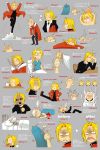  :&lt; ahoge alphonse_elric angry bandage bandages bed bleeding blonde_hair blood blush bread bruise bugged_eyes butterfly coat crying eating edward_elric expressions eye_pop flower food fullmetal_alchemist giving_up_the_ghost grey_background hair_pull head_bump highres hot injury male mouth_hold mushroom o3o official_style shaded_face sharp_teeth sparkle straw streaming_tears sweat tears translation_request 
