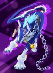  chains dog hadhia_qise no_humans purple_background repede scar tales_of_(series) tales_of_vesperia 