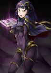  black_hair bodysuit book breasts capelet fire_emblem fire_emblem:_kakusei long_hair miyashiro_nana-san_yonban sarja solo yellow_eyes 