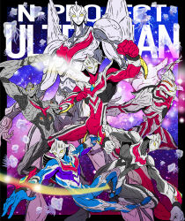  1boy absurdres alien arm_blade armor black_skin blue_skin chest_guard clenched_hands color_timer colored_skin compound_eyes dorsal_fin energy_bow_(weapon) evolution full_armor giant glowing_bow_(weapon) grey_skin highres looking_at_viewer male_focus multicolored_skin no_pupils pectorals red_skin shoulder_armor silver_armor silver_skin studded_armor tokusatsu toned ultra_series ultraman_nexus ultraman_nexus_(series) ultraman_nexus_anphans ultraman_nexus_junis ultraman_nexus_junis_blue ultraman_noa ultraman_the_next ultraman_the_next_(movie) ultraman_the_next_anphans ultraman_the_next_junis waku-jinpei weapon white_eyes wings wrist_blades yellow_eyes 