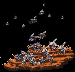  alien animated animated_gif armor bald binoculars blue_skin bodysuit colored_skin energy_gun grasslands gun helmet holding holding_binoculars holding_gun holding_weapon no_nose pixel_art plasma_rifle railgun science_fiction simple_background steel_joe t'au t'au_drone tau_drone unmanned_aerial_vehicle warhammer_40k weapon white_background 