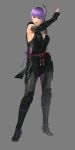  absurdres ayane ayane_(doa) dead_or_alive dead_or_alive_5 headband highres purple_hair red_eyes simple_background standing tassel tecmo title_drop 