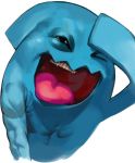  &gt;_&lt; jintetsu muscle no_humans pokemon solo teeth wink wobbuffet 