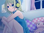  bunny headphones kagamine_rin night rabbit vocaloid yayoi_(egoistic_realism) 