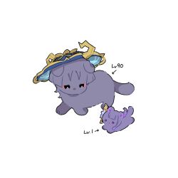  age_difference animal animalization baby_animal cat commentary_request gameplay_mechanics genshin_impact hat highres jingasa kitten nasuka_gee no_humans power_level raiden_shogun scaramouche_(cat)_(genshin_impact) scaramouche_(genshin_impact) simple_background wanderer_(genshin_impact) white_background 