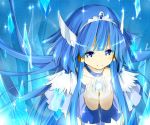  aoki_reika blue_eyes blue_hair choker cure_beauty ice long_hair magical_girl precure smile smile_precure! solo tiara wara_(warapro) 