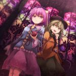  2girls absurdres highres komeiji_koishi komeiji_satori multiple_girls siblings sisters skirt thkani touhou 