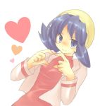  blue_eyes blue_hair crystal_(pokemon) hat heart meisa_(poker4) pokemon pokemon_(game) pokemon_gsc smile solo twintails 