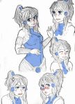  avatar:_the_last_airbender blue blush character_sheet korra legend_of_korra sketch 