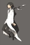  black_hair celty_sturluson ciel_arc durarara!! glasses hand_holding holding_hands kishitani_shinra labcoat necktie 