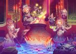  alice_margatroid black_mage blonde_hair blue_eyes book bow braid candle cauldron doll final_fantasy fire hair_bow hat hood hourai_doll jeweled_pagoda kirisame_marisa magic_circle multiple_girls mushroom needle patchouli_knowledge purple_hair shanghai_doll skull staff touhou wand white_hair white_mage witch witch_hat yin_yang zounose 