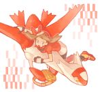  1girl bag bandana bandanna brown_hair drawr gloves haruka_(pokemon) holding ikra_(katacoly) latias pokemon pokemon_(creature) pokemon_(game) pokemon_rse 