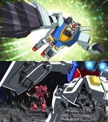  artist_name axe commentary crossover english_commentary glowing ground_shatter gun_gun_cut gundam gundam_gquuuuuux gundrass heat_hawk highres holding holding_axe holding_weapon landing mecha mecha_focus meme mobile_suit mobile_suit_gundam motion_lines no_humans one-eyed one-eyed_mecha parody perspective punching red_eyes reveal robot rx-78-2_gundam scene_reference science_fiction shield shoulder_spikes signature space sparkle spikes spoilers style_parody the_white_devil_arrives_(meme) twitter_username ultra_series ultraman ultraman_(1st_series) ultraman_gaia_(series) v-fin weapon yellow_eyes zaku_ii_s_char_custom zeknova zeon zero_gravity 