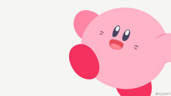  artist_name blue_eyes commentary highres kirby kirby_(series) no_humans red_shoes rizu_(rizunm) shoes simple_background whiskers white_background 