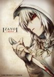  assassin&#039;s_creed assassin's_creed blood braid crossover didloaded english fanbook highres hood izayoi_sakuya knife open_mouth red_eyes reverse_grip silver_hair sketch solo touhou twin_braids vambraces 