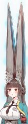 1girl animal_ears fox_ears hoshimi_miyabi long-eared_miyabi_(meme) long_hair zenless_zone_zero