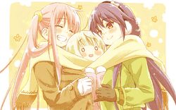  blush cafe_sourire eretto mizushima_serika ogiwara_kyouko scarf yukishita_miyuri 