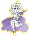 blue_eyes boots cape cecil_harvey cleavage female final_fantasy final_fantasy_iv genderswap headband kneehighs long_hair necoya open_mouth shoulder_pads skirt solo white_hair 