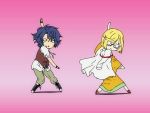  1girl crow_broust dancing kill_me_baby kill_me_dance parody shiina_satsuki_(pixiv2890507) super_robot_wars super_robot_wars_z2 traiya_scott 