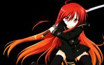  black red_eyes red_hair redhead shakugan_no_shana shana sword weapon 