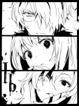  2girls arisaka_ako baco eve_(ib) garry_(ib) gary_(ib) hair_over_one_eye ib ib_(ib) knife licking long_hair mary_(ib) multiple_girls short_hair spoilers tegaki title_drop 