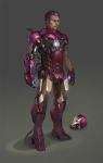  armor black_hair facial_hair headwear_removed helmet helmet_removed iron_man male marvel mask mask_removed mecha mustache power_armor realistic science_fiction simon_(sinom0909) solo superhero tony_stark unmasked 