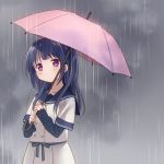  copyright_request long_hair mucha piyodera_mucha rain solo tears umbrella 