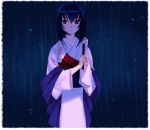  blood japanese_clothes kimono long_hair mucha piyodera_mucha rain rurouni_kenshin solo yukishiro_tomoe 