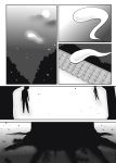  absurdres comic copyright_request corpse futa4192 ghost hanging_from_tree highres hitodama monochrome tree 