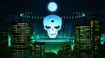  city kore_wa_zombie_desu_ka? moon night scenic skull technoheart 