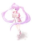  1girl absurdres aino_yumeri highres long_hair purple_hair simple_background solo twintails very_long_hair violet_eyes white_background 