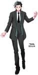  alternate_costume black_hair formal jungyun99 loki_(marvel) male marvel necktie solo suit 
