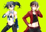  blue_eyes character_request heterochromia highres navel panties red_eyes rook_(utau) toudou_charo tr underwear utau yokune_ruko 