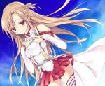  asuna_(sao) asuna_(sword_art_online) blush brown_hair long_hair solo soraishinya sword_art_online 