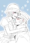  blush cloche_hat closed_eyes devil_summoner eyes_closed flapper_girl hat hug kuzunoha_raidou short_hair smile 