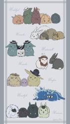  ace_trappola animal animal_focus animalization azul_ashengrotto cater_diamond clothed_animal commentary_request deuce_spade epel_felmier everyone floyd_leech grey_background highres idia_shroud jack_howl jade_leech jamil_viper kalim_al-asim leona_kingscholar lilia_vanrouge malleus_draconia no_humans noraillust ortho_shroud rabbit riddle_rosehearts rook_hunt ruggie_bucchi sebek_zigvolt silver_vanrouge simple_background trey_clover twisted_wonderland vil_schoenheit 